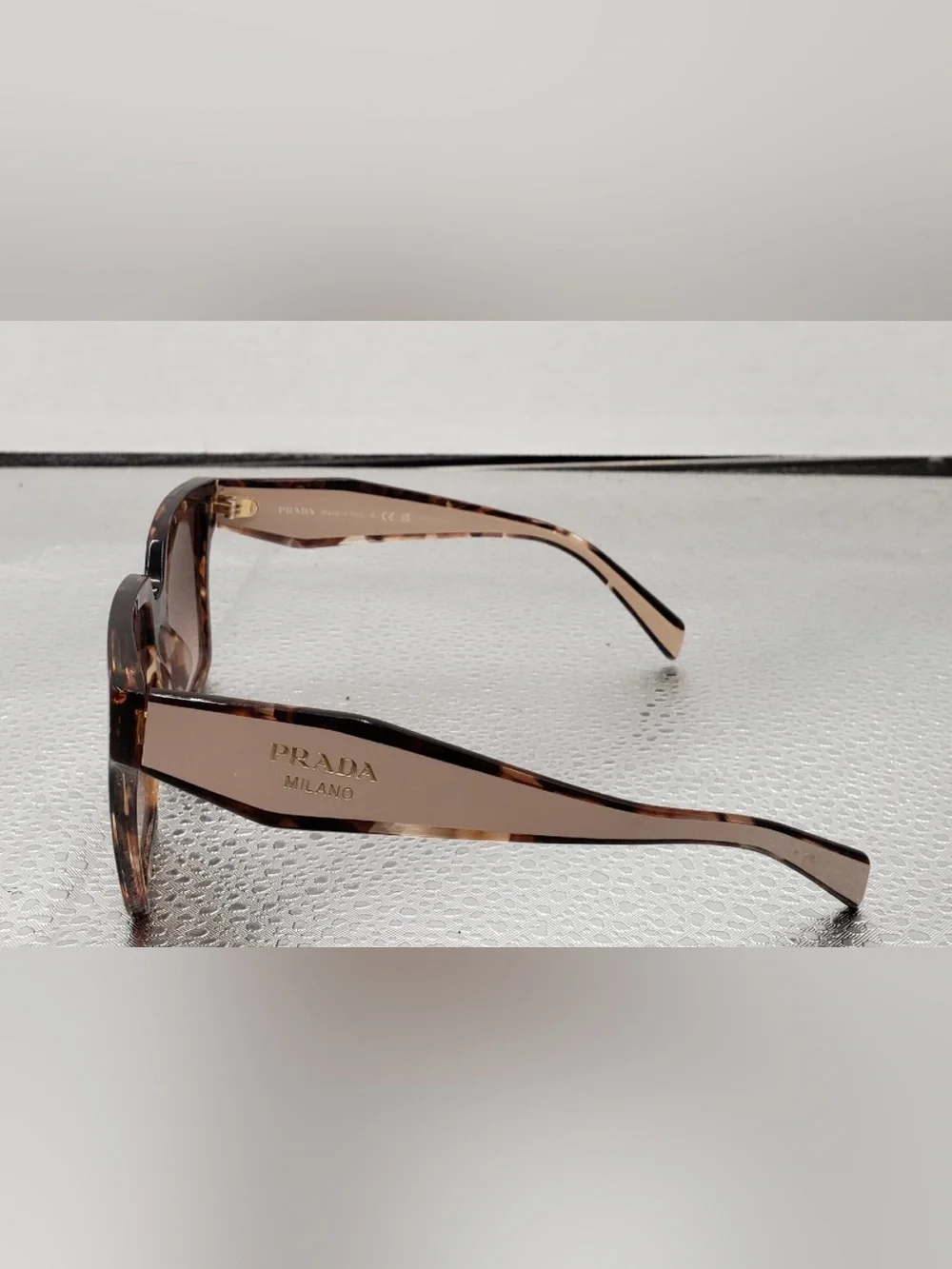 Prada Women's Tortoiseshell Frame Sunglasses with Brown Gradient Lenses
